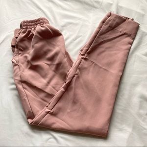 Pink Tie Front Trousers